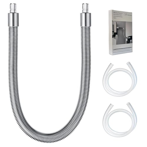 HP3 Milchschläuche aus Edelstahl für Jura E8/S8/Z6/Z10/J6/Z8/X8/GIGA X3/X3c/X8/X8c Professional (Gen. II)