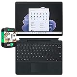 Microsoft QIL-00018 Surface Pro 9 13' Touch Tablet, Intel i7, 16GB/256GB, Graphite Bundle Surface Pro Signature Mechanical Keyboard, Black and 1 YR CPS Enhanced Protection Pack