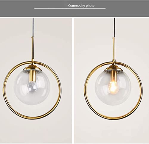 Lampe à suspension en verre ambiance rétro nostalgique - 5
