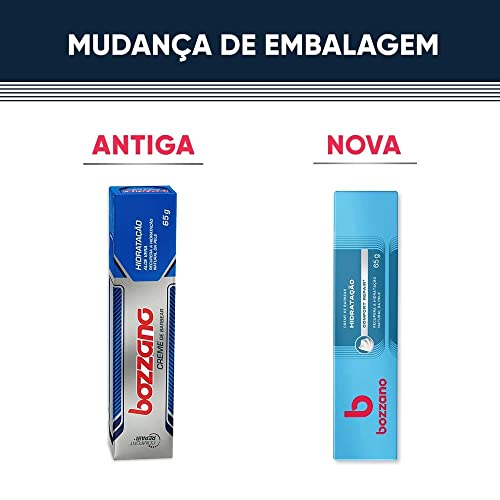 Creme de Barbear Bozzano Hidratação 65g, Bozzano, Cinza