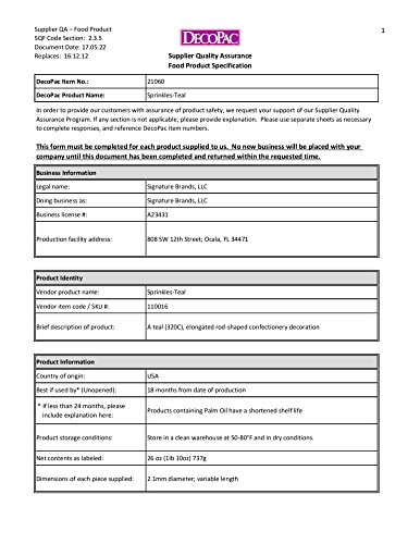 DecoPac White Snowflake Quins, 16.5oz, Fancy Sprinkles Shaped Like - View #13