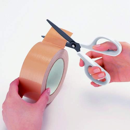 Miniatura 9 de Plus SC-175SF 34-515 - Tijeras FitCut Curve, capa de flúor, cinta adhesiva, no se pegan, blancogris