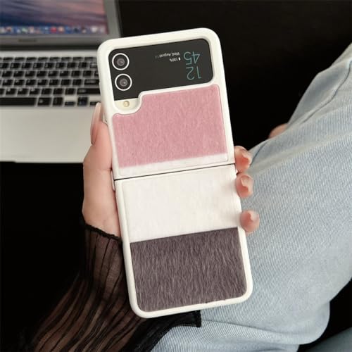 Coque Galaxy Z Flip 5 peluche douillette pour un hiver cocooning