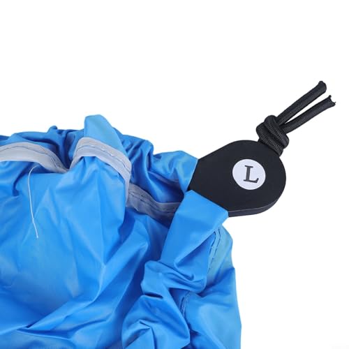 Kayak Cockpit Cover Waterproof Spray Skirt Deck Protector Adjustable Waist Quick Release Elastic Strap Fits for Kayaks Canoes Boats(M Blue)