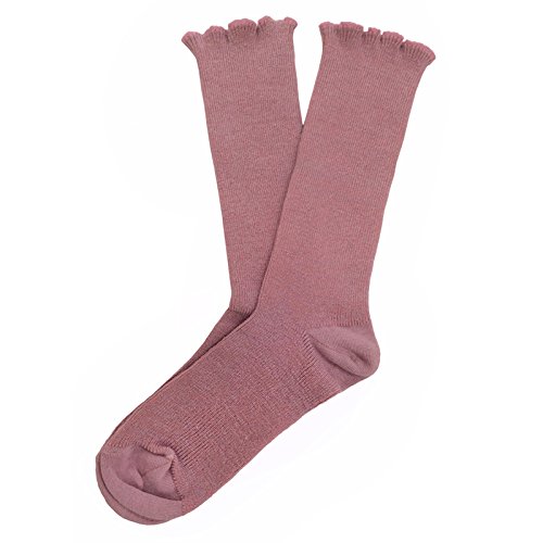 【むくみ】【骨折】 超のびのびくつ下 クルーソックスタイプ (ローズ)