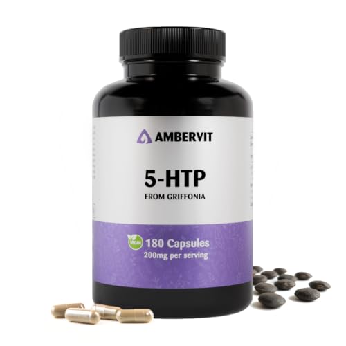 5-HTP Cápsulas – 200mg al Día, Extracto de Griffonia Simplicifolia al 30%