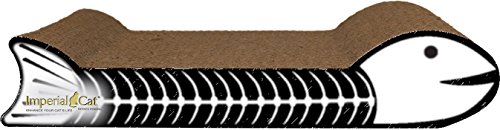 Imperial Cat Fish Bone Scratch 'n Shape, Black and White