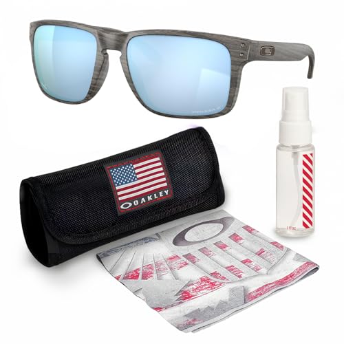 Image of Oakley HOLBROOK XL WOODGRAIN COLLECTION OO9417 Sunglasses With Official Kit | Polarized, Men's Sunglasses