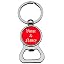 Round Bottle Opener Red