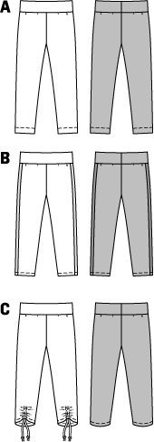 Patron Burda Kids 9415 Legging Fille 98/140CM - Tissus des Ursules
