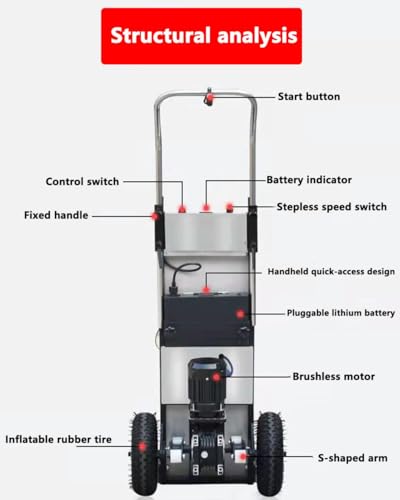 Carretilla eléctrica para escaleras con batería miniatura 2