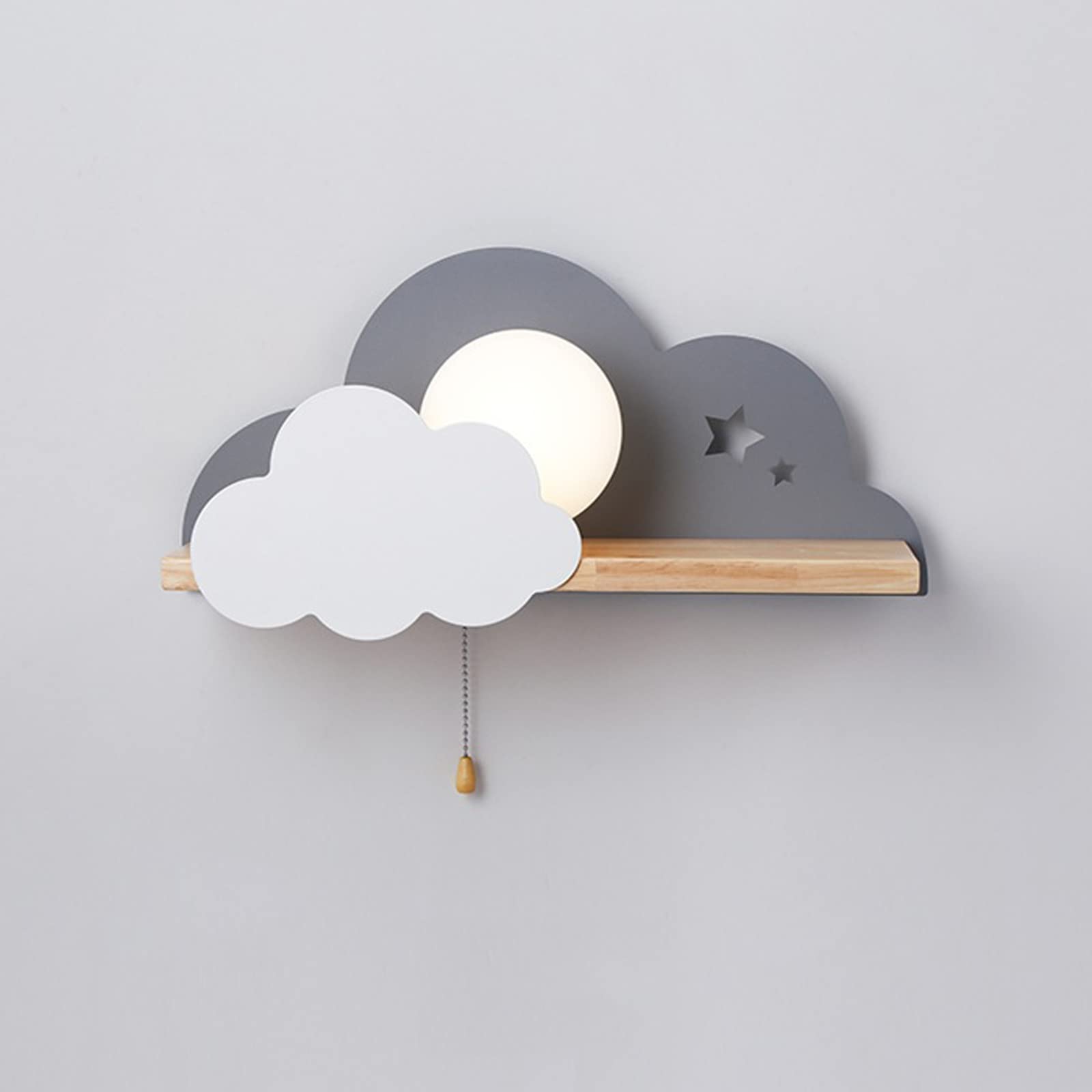 Applique Murale Nuage E26 pour remplacer la table de nuit encombrante du coucher