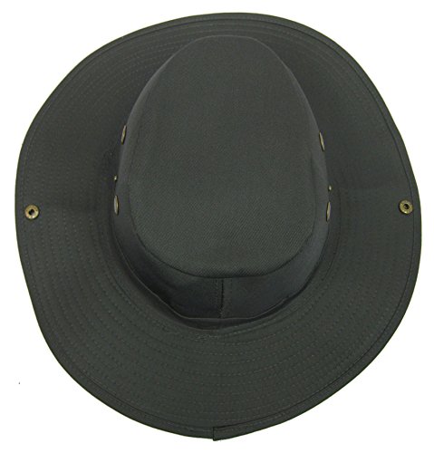 Boonie Bush Safari Outdoor Fishing Hiking Hunting Boating Snap Brim Hat Sun Cap with Neck Flap (Olive Drab, XL) - Thumbnail 3