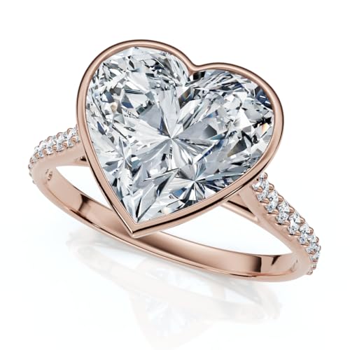 Pompeii Certified 2 1/5Ct TW Heart Shape Diamond Engagement Ring 14k Grown Lab Grown (F/G,VS1-VS2)