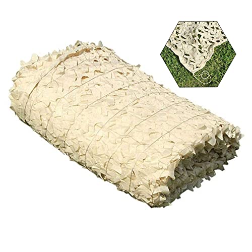 Filet De Camouflage,filet Camo Chasse L'armée,filet De Camouflage Renforcé,pour Ombrage Patios Extérieurs,décoration Militaire,protection Solaire De Jardin,1.5/2/3/4/5m,beige,1.5x1m(4.9*3.3ft) Cover
