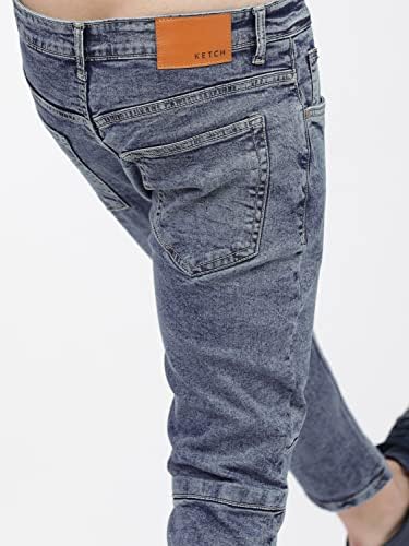 Ketch Men's Slim Fit Mid Rise Jeans