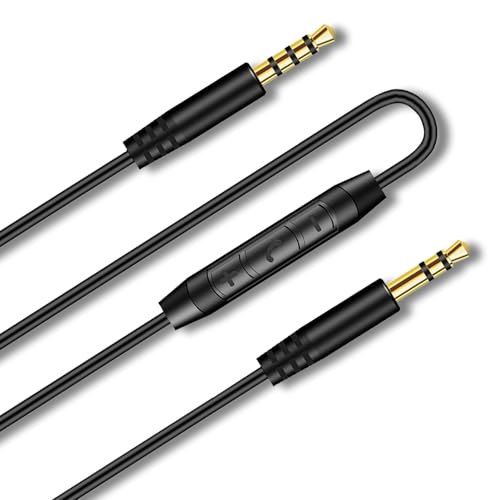 Beats Replacement Cord 3.5mm to 3.5mm Male Headphone Audio Cable for Beats Solo2 Solo3 Studio3 Wireless HD Pro by Dr. Dre Sony WH-1000XM4 WH-1000XM5 WH-CH720N Headset with In-line Mic & Volume Control