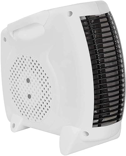 UBOON Calefactor Eléctrico 2000W, Calentador de Baño, Cocina y Habitación, Ideal para Superficies de hasta 20-25m², 3 Velocidades y Termostato Ajustable (Blanco Vertical)