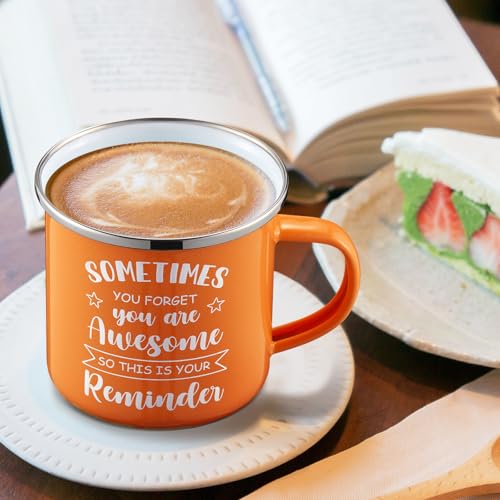 Set de 48 tazas esmaltadas motivacionales de 12 oz miniatura 6
