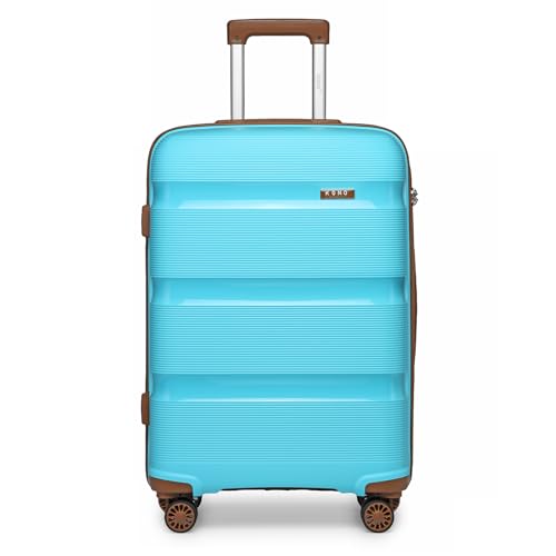 Kono Maletas De Viaje Cabina Rígida 4 Ruedas Trolley, Maleta Cabina 20 Pulgadas, Resistente Y Ligera,Cerradura Tsa,Cremallera Ykk, Azul Marrón Kono Maletas De Viaje Cabina Rígida 4 Ruedas Trolley, Maleta Cabina 20 Pulgadas, Resistente Y Ligera,Cerradura Tsa,Cremallera Ykk, Azul Marrón