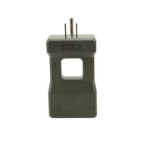 Klein Tools 69409 Line Splitter for Clamp Meter, Measures up to 15A Current Draw, 10x Measurement, Designed for North American Outlets