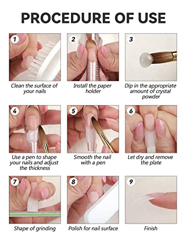 Ebanku Nude Acrylic Powder, 120G/4.23Oz Acrylic Powder Large Capacity Professional Acrylic Nail Powder For Nail Acrylic Extension, Nail Carving, Long-Lasting, No Nail Lamp Needed #TOP6