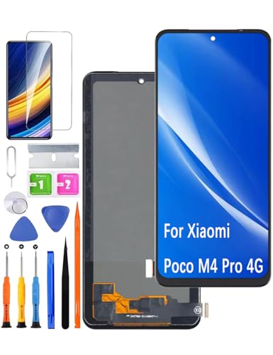 HLYGZX Kit de reparación de pantalla LCD TFT de repuesto para Xiaomi Poco M4 Pro 4G, MZB0B5VIN 2201117PI 2201117PG Conjunto de digitalizador táctil de pantalla LCD