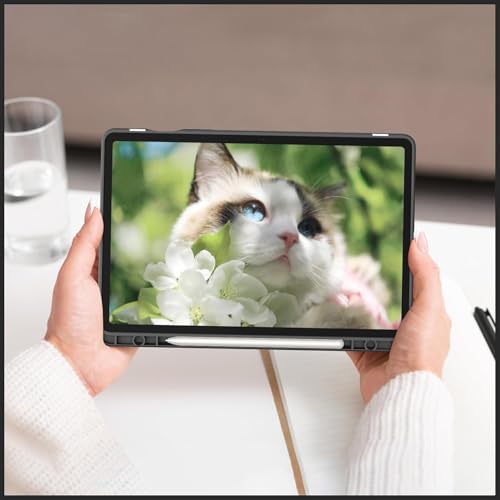 Image of ProElite Cover for Samsung Galaxy Tab S10 Lite 10.9 inch / Tab S9 FE 10.9 inch /Tab S10 FE /Tab S9 11 inch Cover Case, Smart Flip Case Cover with S Pen Holder, Stars [Transparent Back]