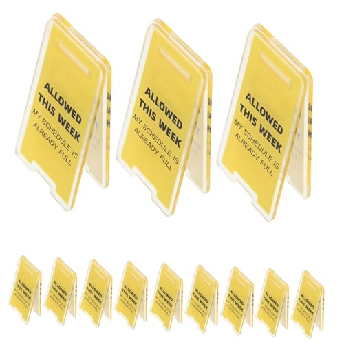 HOMSFOU 12個おもしろ卓上注意表示クリップ アクリル製メモホルダー 机上メッ整理 オフィス向け卓上紙クリップ 仕事効率化用ユニークデスク