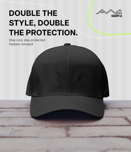 Image of AWG ALL WEATHER GEAR Baseball Cap for Men | UPF 50+ Sun Protection, Moisture-Wicking Sweat Band | Gym, Cricket, Golf Free Size for Teens, Men & Women