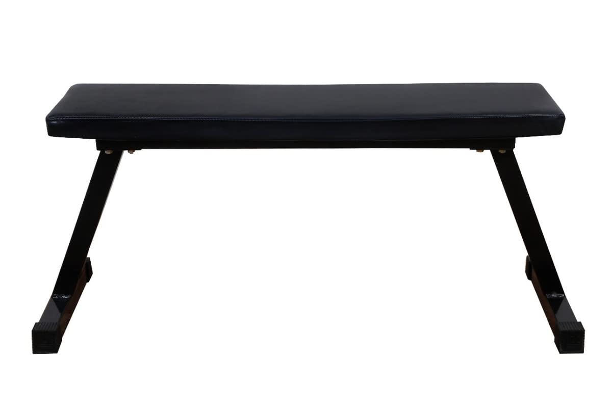 DEALS UNLIMITED Heavy Duty Flat Bench- 300 KG Capacity Utility Exercise Bench for Weight Strength Training, Sit Up Abs Fitness Bench for Full Body Workout of Home Gym(Black)-image-7