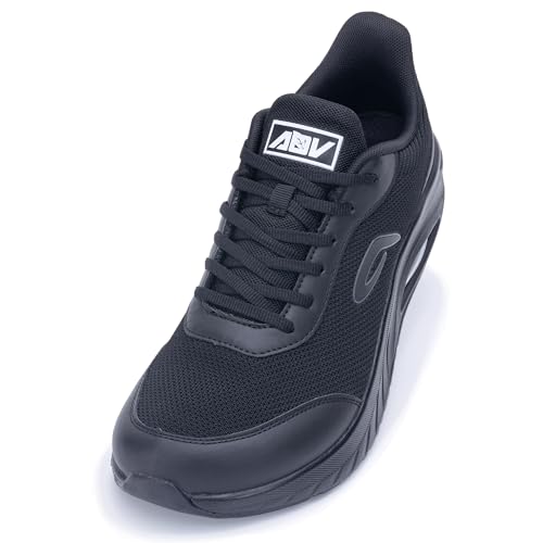 Image of IIV Mens Walking Shoes with Arch Support Wide Toe Box Tennis Sneakers Plantar Fasciitis Running Shoes