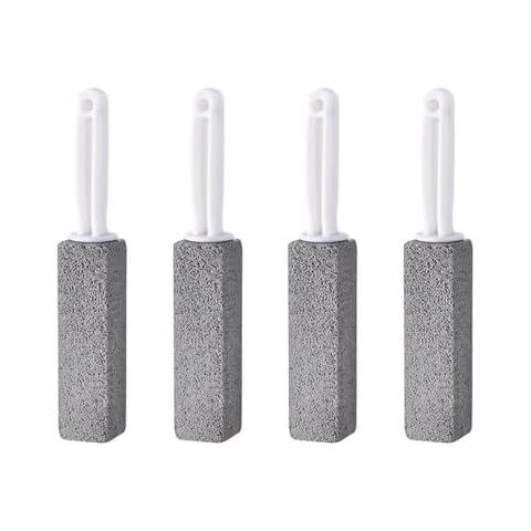 Fannuoncc Pumice Stone Toilet Bowl Cleaning Brush with Handle for Bath Pool Kitchen Household Cleaning (4 Pack) Cover