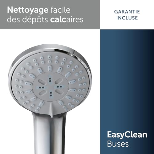 Douchette multifonction Idealrain avec économie d'eau et 3 modes de jet - 5