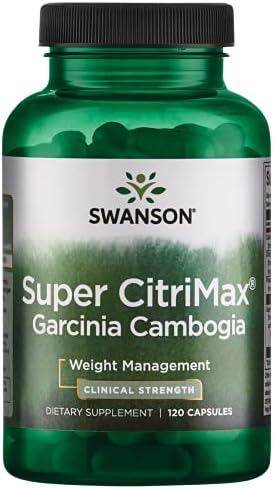 Swanson Super Citrimax Clinical Strength Garcinia Cambogia 750 Milligrams 120 Capsules
