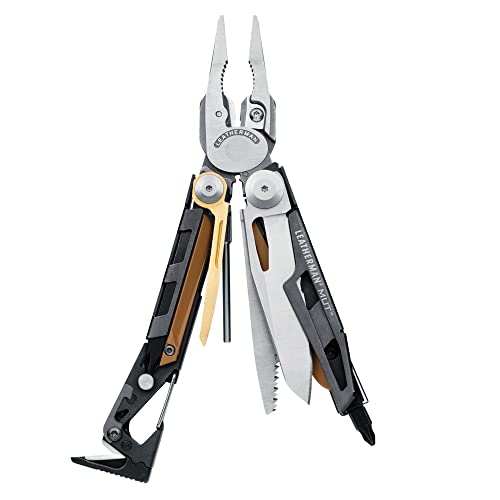 LEATHERMAN - 850112 , MUT Multitool with Premium Replaceable Wire Cutters and Firearm Tools, Stainless Steel with MOLLE Black Sheath
