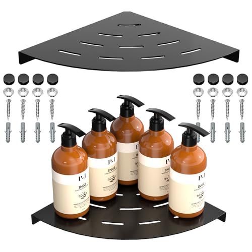 LFBA 2 Pack Corner Shower Shelves Load Capacity 40 lbs 304 Stainless Steel Shower Corner Shelf Will...