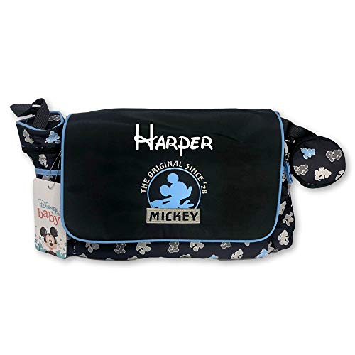 blue mickey mouse diaper bag