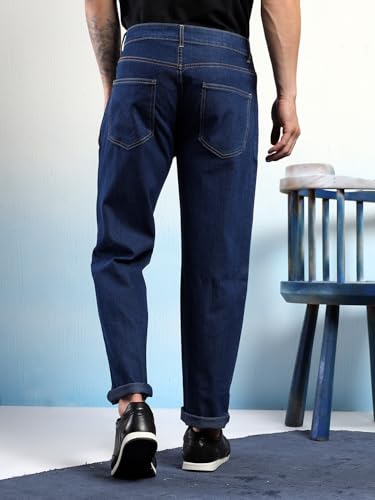 Image of KOTTY Men's Solid Estate Blue Stylish Jeans