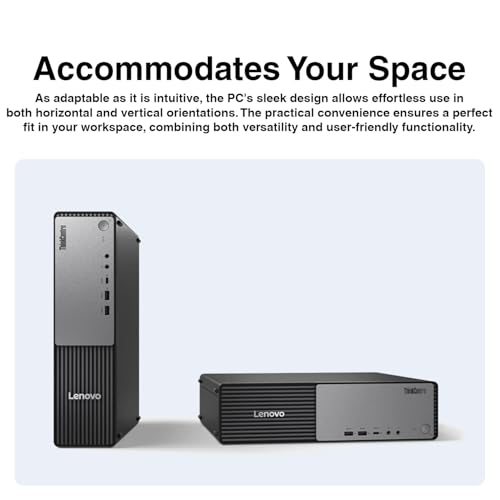 Image of Lenovo ThinkCentre Neo 55s Business Mini Desktop with AMD Ryzen 7 250 | (32GB DDR5, 1TB PCIe SSD, AMD Radeon 780M, WiFi 6, Bluetooth 5.4, 200W PSU, 1 Display Port, RJ-45, 1 x HDMI 2.1, Win11P)