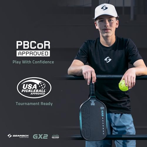Image of Gearbox GX2 Pickleball Paddle - Carbon Fiber Face, SST 2.0 Power Core, High Spin & Control for an Exceptional All Around Paddle