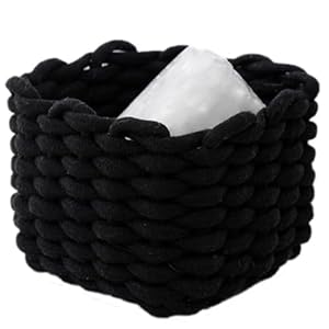 JJQHYC Aufbewahrungskorb Schwarz für Kinderzimmer