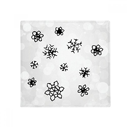 Tapis pour animal flocon de neige antidérapant multiusage lavable de 60x60cm