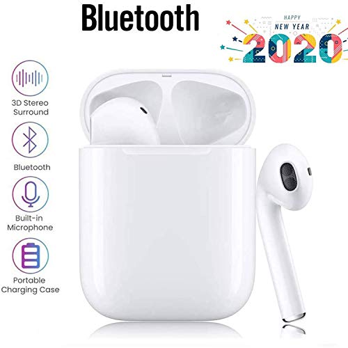 Auriculares Bluetooth, Auriculares inalámbricos Bluetooth Headphones Estéreo In-Ear Auriculares Wireless Earbuds Deportivos Headsets con Micrófono Reducción de Ruido Cascos para iPhone/Android/AirPods