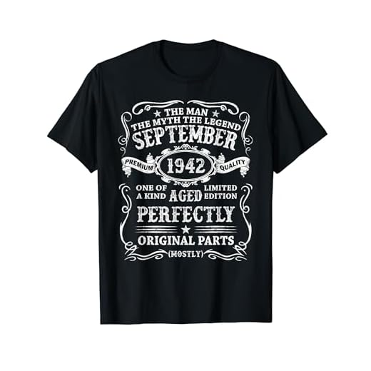Septiembre 1942 82 Años Cumpleaños Hombre Fabricado En 1942 Camiseta