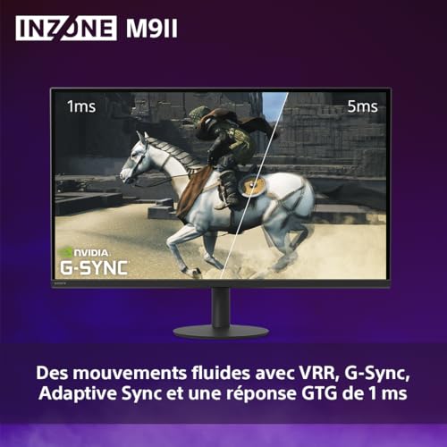 Sony INZONE M10S Ecran PC Gaming 27" OLED QHD: 480Hz 0.03ms GTG DCI P3 98.5% G Sync Adaptive Sync VRR co développé avec Fnatic 1300 nits DisplayPort 2.1 2 x HDMI 2.1 PC PS5 - vue 10