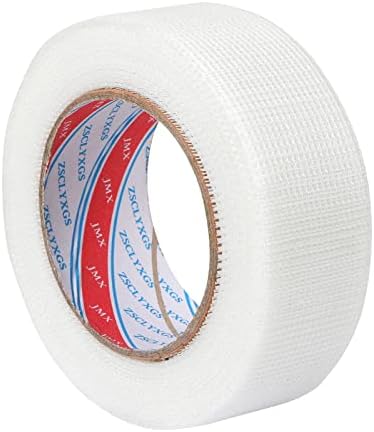 MIDELONG Drywall Joint Tape, 1.8 inch x 98 feet Heavy-Duty Fiberglass Self-Adhesive Mesh Tape Drywall Mesh Patch Tape for Wall Sheetrock Ceiling Crack Seam Patch Repairs, 1 Roll