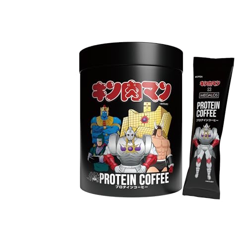キン肉マン×メガロス プロテインコーヒー 悪魔超人パッケージ スティックタイプ 1本7.5g 30本入り たんぱく質6.1g 無糖 uccコーヒー鑑定士監修