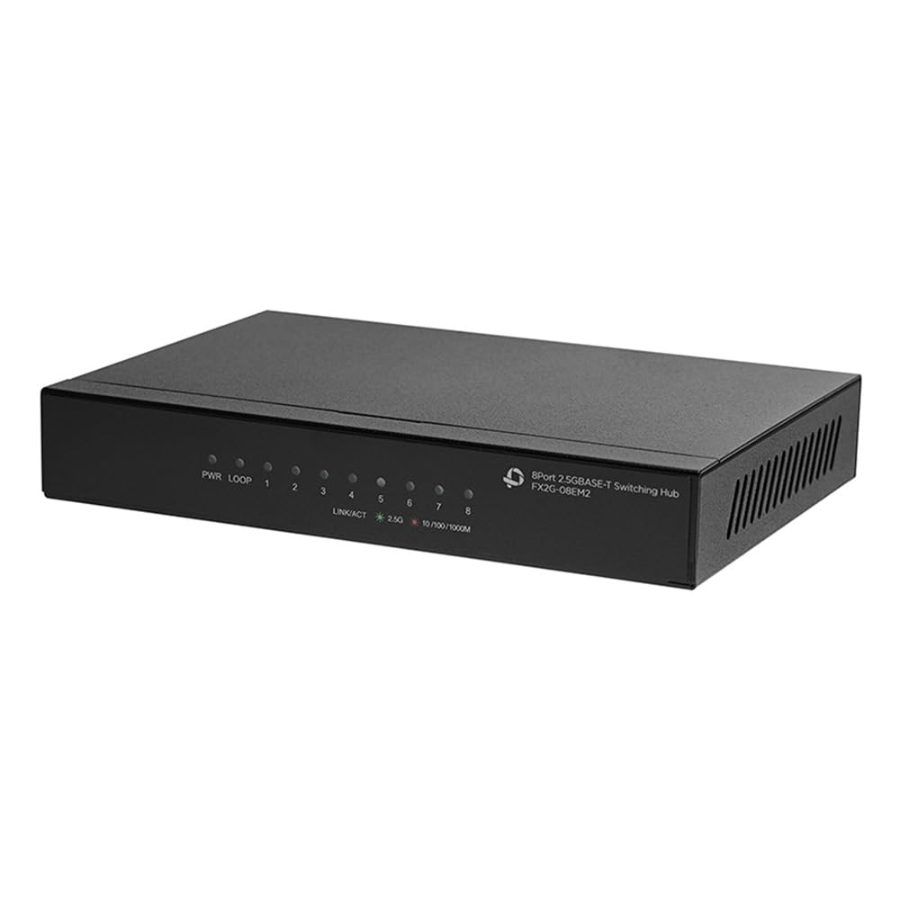 Amazon | Planex 8ポート 2.5GBASE-T スイッチングハブ FX2G-08EM2 
