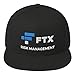 FTX Risk Management Hat (Embroidered Flat Bill Snapback Cap) Funny FTX Crypto Parody Black